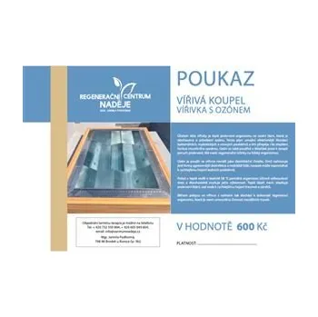 Dárkový potravinový koš Dárkový poukaz Centrum Naděje - vířivka s ozónem