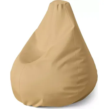 Sedací pytel Sablio Sedací vak Pear Béžová - 70 x 95 x 15 cm