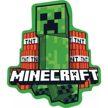 Dekorativní polštářek Mister License Dětský polštářek 3D MINECRAFT CREEPER TNT zelený