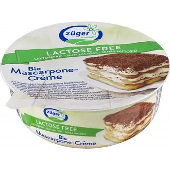 Züger Mascarpone bez laktózy 250 g bio BIO VEGETARIAN Množství: 1 ks