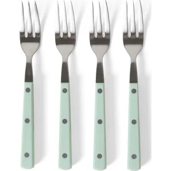 Příbor HK living Dezertní vidlička 70's Mint – set 4&nbsp;ks