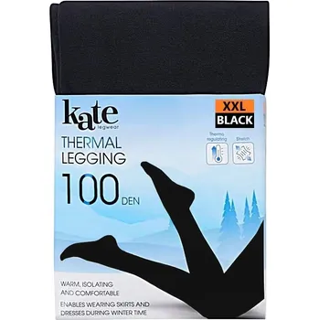 Dámské punčochy TERMO LEGÍNY TERMO PUNČOCHÁČE ČERNÉ vel. XXL