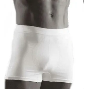 Pánské bezešvé boxerky Novia boxer shorts bílá S/M