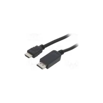 Video kabel Kabel DisplayPort 1.1,HDMI 2.0 PVC černá 28AWG