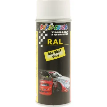 Barva ve spreji Kvalitní tuningový lak RAL 9003 LESK DUPLI COLOR 400 ML