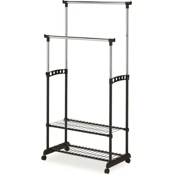 Věšák Věšák kovový černý/chrom NOVA II BIS