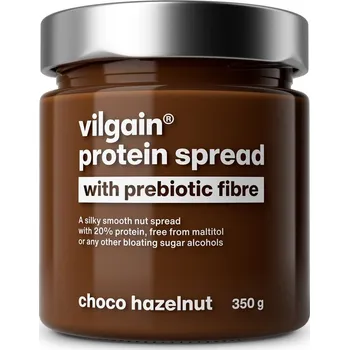 Cukrovinka Vilgain Proteinový krém s prebiotickou vlákninou – lískové ořechy s čokoládou 350 g