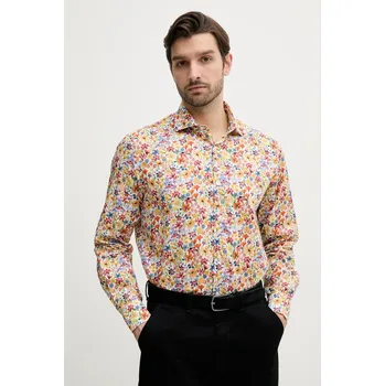 Pánská košile Bavlněná košile Paul&Shark žlutá barva, regular, s klasickým límcem, 25413210CF MLA, vel. 42