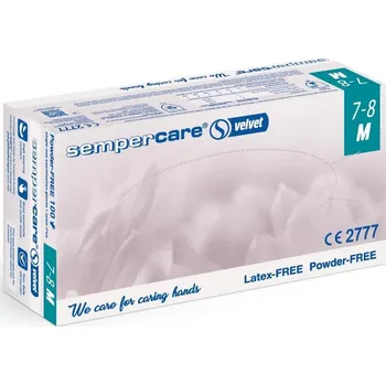 Vyšetřovací rukavice Rukavice nest. nitril Sempercare XL 180ks bez pudru fialové