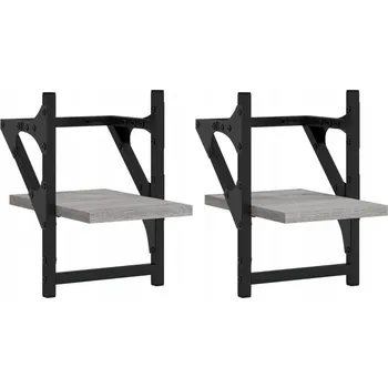 police Závěsné nástěnné police šedý dub sonoma 20 x 25 x 30 cm