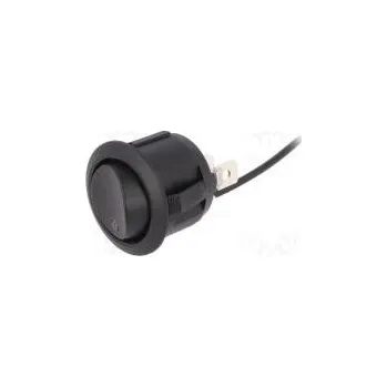 vypínač ROCKER SPDT pol 2 ON-ON 20A/12VDC černá LED 12VDC,bodové