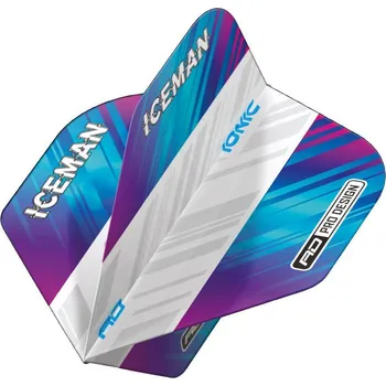 Šipka Letky na šipky Red Dragon Hardcore Ionic Gerwyn Price bílo-duhové, extra hrubé