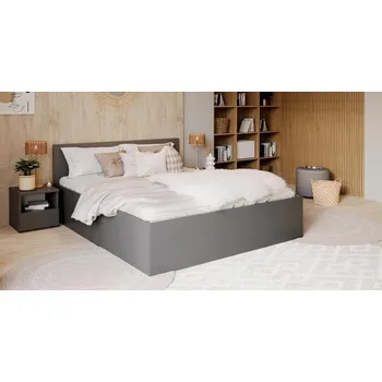 Postel Manželská postel PANAMA KLASIK 180x200 + rošt ŠEDÁ