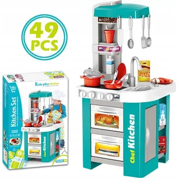 Dětská kuchyňka DĚTSKÁ KUCHYŇKA CHEF KITCHEN TROUBA PŘÍSLUŠENSTVÍ HRANÍ ROLÍ