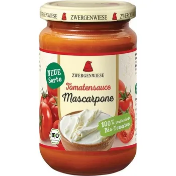 Zwergenwiese Rajčatová omáčka mascarpone 340 ml bio BIO VEGETARIAN Množství: 1 ks