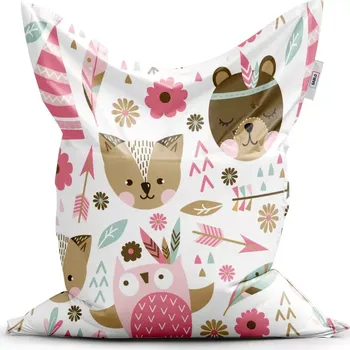 Sedací pytel Sablio Sedací vak Classic Lesní zvířátka - 150x100 cm