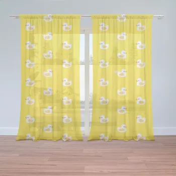 Záclona Sablio Záclony Bílé kachničky: 2ks 150x250cm
