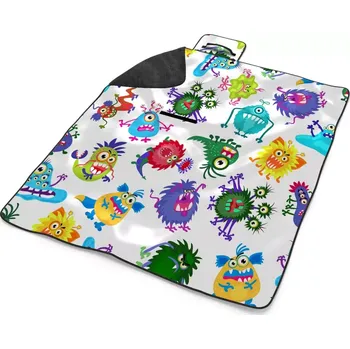 deka Sablio Plážová deka Barevné příšerky: 200x140 cm