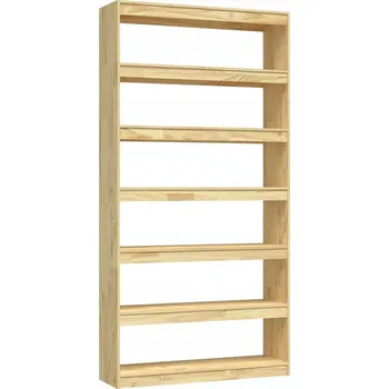 Knihovna Regál z masivního borovicového dřeva 100 x 30 x 200 cm
