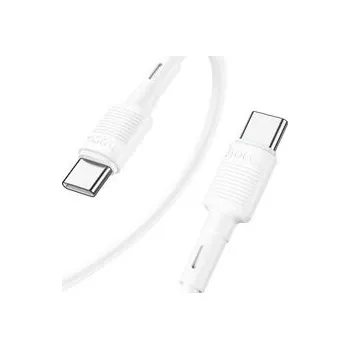 Kabel USB‑C – USB‑C Hoco PD 3 A 60 W 1 m bílý - Hoco + zdarma možnost vyzkoušet a vrátit zboží do 30 dní