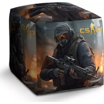 Taburet Sablio Taburet Cube CS:GO Voják 2: 40x40x40 cm