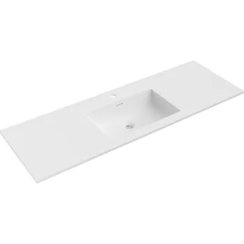 Umyvadlo Mexen Otis, umyvadlo na zapuštění 141 x 46,5 cm, bílá matná, 25181401