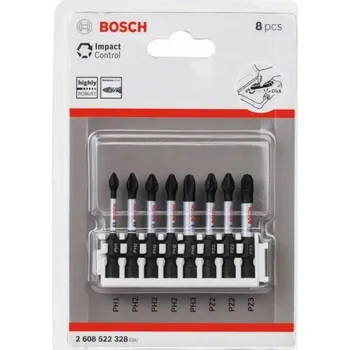 Mikrofonní stojan Sada bitů Bosch Impact Control, 8 kusů , 50 mm