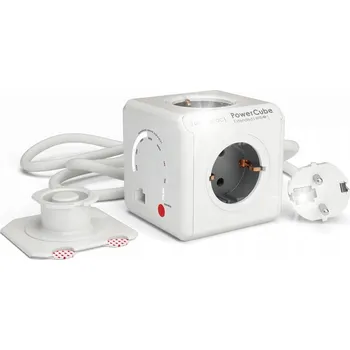 Elektrická zásuvka Zásuvková lišta kostka allocacoc WiFi Repeater Hotspot 4 zásuvky 1,5m