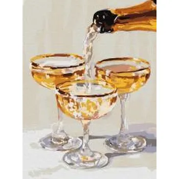 Set školních potřeb Malowanie po numerach - Chwila dla trojga 30x40cm