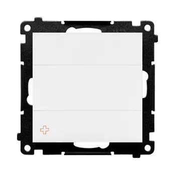 vypínač Kryt zaslepovací s kovovým třmenem, Simon 55 TPS.01/AB111, bílá antibakteriální