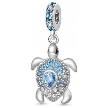 Přívěsek Přívěsky s modrou želvou, kubické zirkon stříbro 925