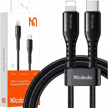 Datový kabel Kabel McDodo USB-C na Apple Lightning, 3 m, černý