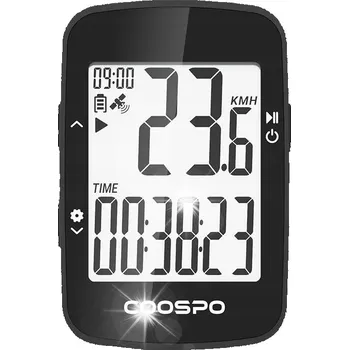 Tachometr Coospo Počítadlo Odolný Počítač na kolo Gps Bezdrátový Voděodolný