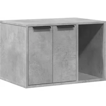 Skříňka na záchod pro kočky s možností personalizace, šedá betonu barva, 60x