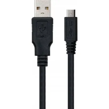 Datový kabel Kabel USB - microUSB typ B Nanocable 1,8 m černý