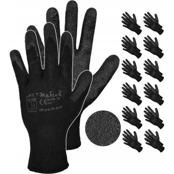Pracovní rukavice Rukavice ART.MAS RWgrip Black velikost 9 - L, 12 párů