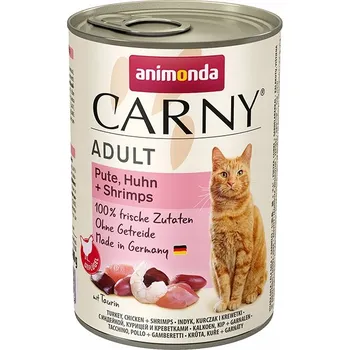 Krmivo pro kočku ANIMONDA Carny krmivo mokra pro kočky Kuřecí Krůta krevety 400 g