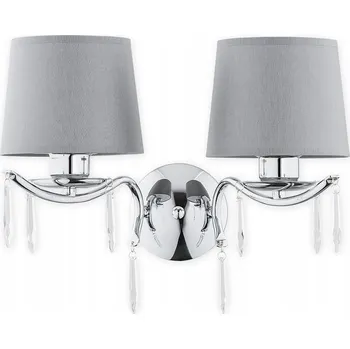 Nástěnné svítidlo Nástěnná lampa LEMIR stříbrná, šedá E27 60 W