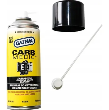 autokoberec Gunk Carb Medic čistič sacího potrubí, EGR ventilu a karburátoru