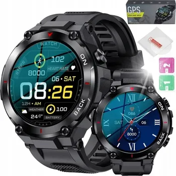 Hodinky CHYTRÉ HODINKY PÁNSKÉ HODINKY S GPS POLŠTINA MĚŘENÍ TEPU, PULSU, SPÁNKU, KROKŮ, KALORIÍ + SKLO