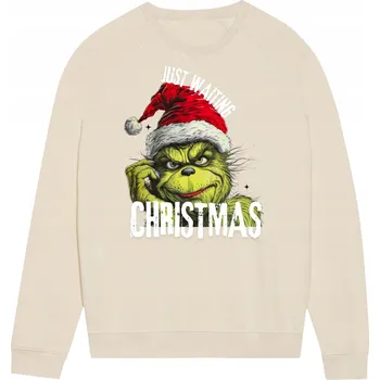 Pánská mikina PÁNSKÁ MIKINA GRINCH VÁNOCE MIKULÁŠ DÁREK S