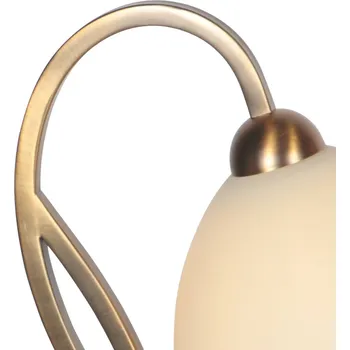 Lampička Steinhauer Stolní lampa Anthea, bronzová, krémová, kov, sklo, E27 bronz, alabastr 1 x 40 W - Doprava zdarma