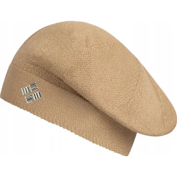 Čepice Dámský BÉŽOVÝ baret s lehkým stojáčkem čepice jaro podzim zima Loman ESTERO