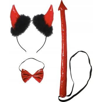 Karnevalový kostým SADA ĎÁBELSKÁ ĎÁBLICE KOSTÝM PŘEVLEK DOPLŇKY