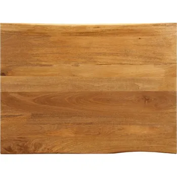 Psací stůl OMAXI Stolní deska 110 x 80 x 2,5 cm živá hrana mangovníkové dřevo 095007