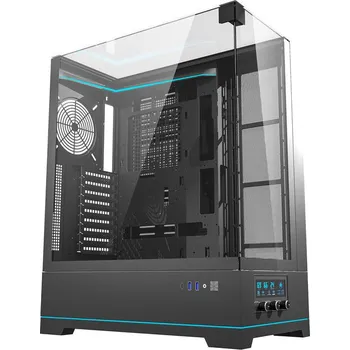 PC skříň DarkFlash DY450L Počítačová Skříň ATX Midi Tower Glass Gaming Černá