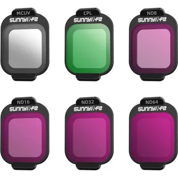 Dron Filtry MCUV, CPL, ND8, ND16, ND32, ND64 Sunnylife do DJI Flip