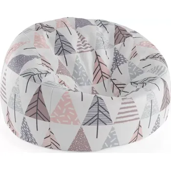 Sedací pytel Sablio Sedací vak Cocoon Barevné stromky - 115 x 75 x 45 cm