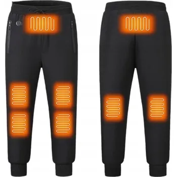 Pánské kalhoty VYHŘÍVANÉ UNISEX KALHOTY USB ZIMNÍ JOGGERY 3 ZÓNY XXL