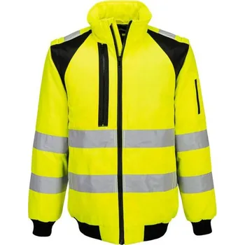 pracovní bunda PortWest | WX2 Hi-Vis 2v1 pilotní bunda - Yellow/Black / M / M / žlutá